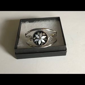 Alpa Mexico Abalone Flower Cuff Bracelet